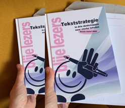Het boek Tekststrategie: 180 pagina tips, voorbeelden, oefeningen en inspiratie voor sterke teksten; inclusief gedrukt exemplaar van de tool TVF.