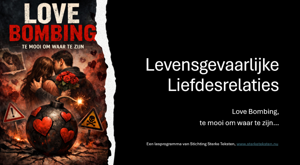 Lespakket Love Bombing (2 tot 4 lesuren) voor leerlingen/studenten vanaf 15 jaar.