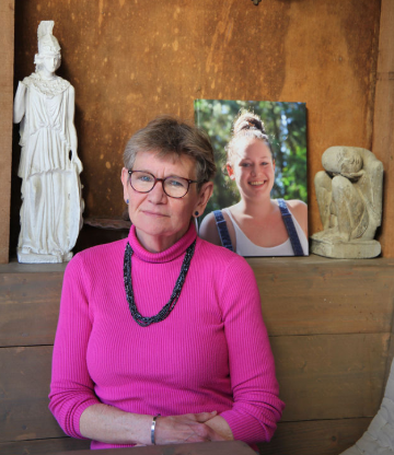 "Sandra kijkt over mijn schouder mee..."Foto Ilva Stoelwinder, FAMKE/